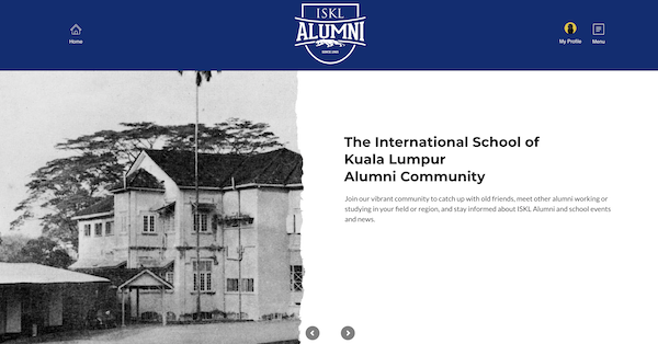 Alumni Website Homepage