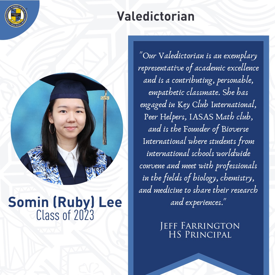 Valedictorian: Somin (Ruby) Lee