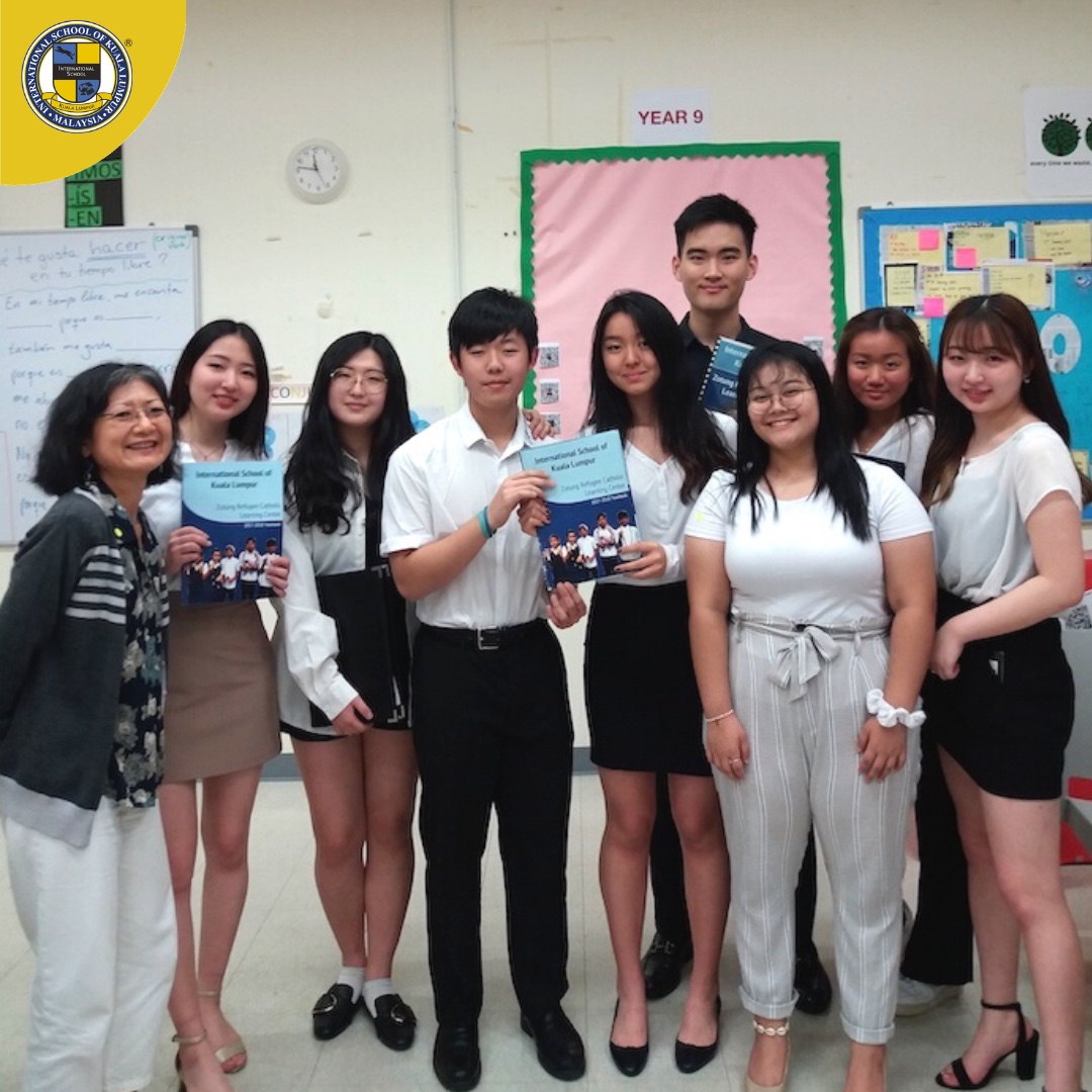 ISKL Key Club students and teacher